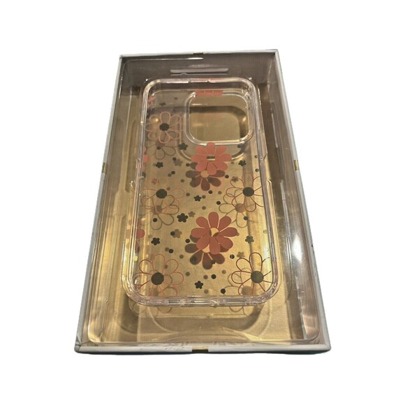 “Kensie” Daisy Floral Print Clear iPhone Case Fits 14/13 Pro New In Box - Picture 2 of 7